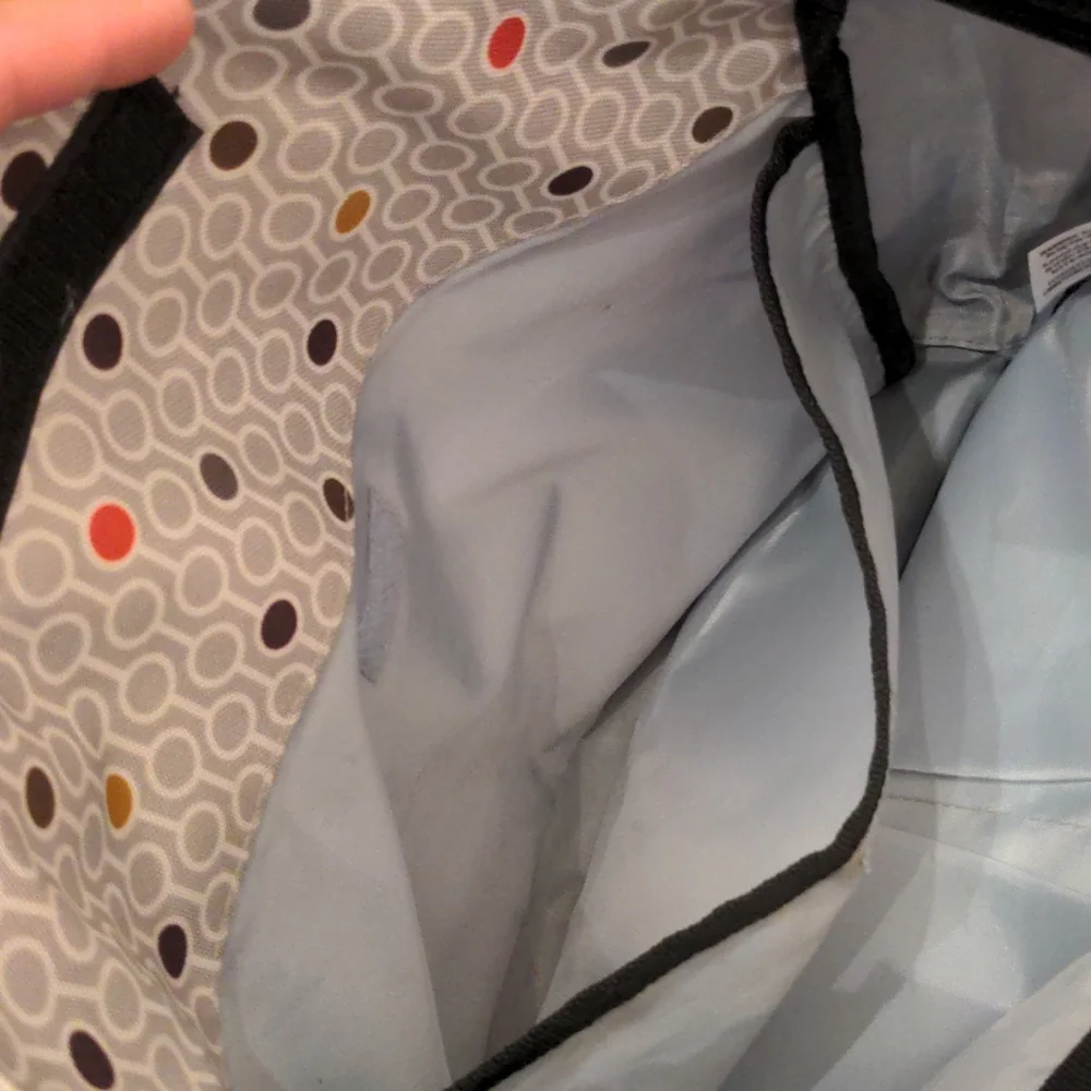 Skip Hop Black and Gray Geo Print Diaper Bag